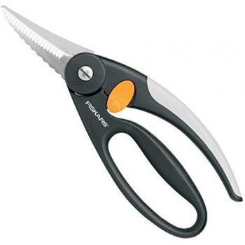 Fiskars Tijeras para pescado, Longitud total: 22 cm, Acero de calidad/Plástico, Functional Form, 1003032