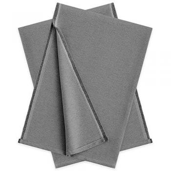 Pack 2 Plaids Multiusos Liso 180x260 cm Gris Oscuro - Fundas para Sofá y Mantas para Cama