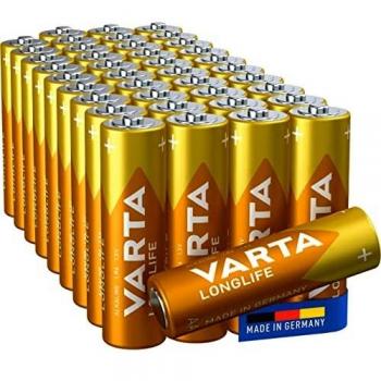 Baterías Alcalinas Varta Longlife Power AA 1.5V - Paquete de 40 Unidades