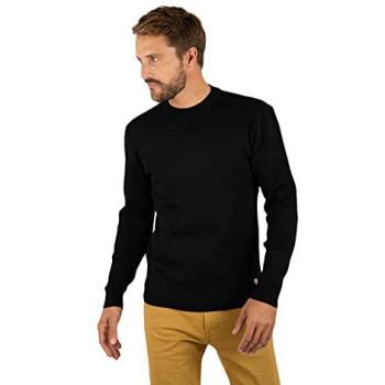 Armor-Lux Brignogan Heritage Pullover Sweater for Men - Black, XX-Large