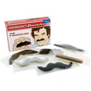 Emergency Mustache Party Set - 6 Inflatable Stick-On Styles