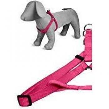 Papillon Arnés Nylon Ajustable para Perros 25mmx60-100cm - Rosa