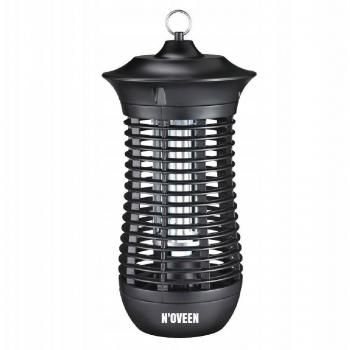 N'Oveen IKN18 IPX4 Asesino de Insectos eléctrico - Trampa de Moscas eléctrica portátil para su hogar - Lámpara Antimosquitos N'oveen IKN18 Negro Metal