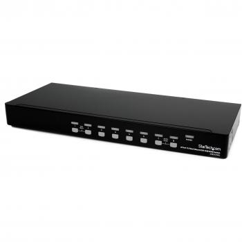 Conmutador KVM DVI USB de 8 Puertos para Rack 1U - StarTech SV831DVIU