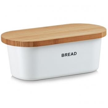 Zeller Present 25355 panera Ovalado Blanco Melamina, Madera - Paneras