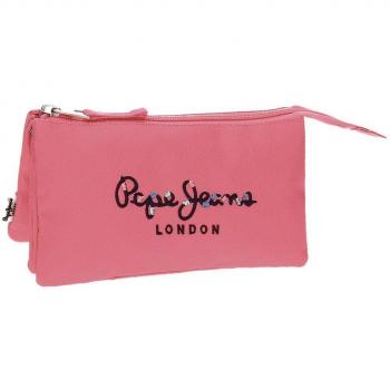Pepe Jeans Harlow Neceser de Viaje, 22 cm, 1.32 litros, Rosa