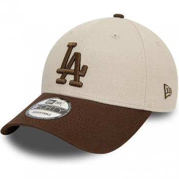 Gorra New Era Los Angeles Dodgers Beige Marrón Oscuro