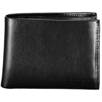 Calvin Klein Minimal Focus Black Leather Wallet for Men - Outlet Price