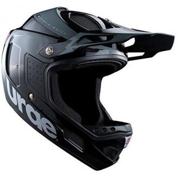 Urge Down-O-Matic Casco de Bicicleta Negro/Plata Talla XL, Color Blanco