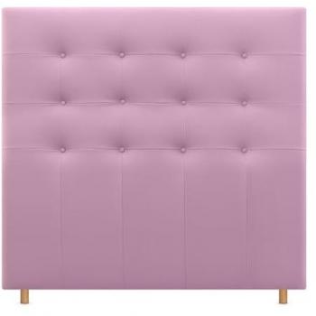 Cabecero Capitoné Rosa de Polipiel hasta el Suelo 145cm para Camas 120/135/140 - Dhome