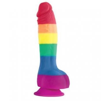 Pride Edition Realistic Rainbow Dildo - 15 cm