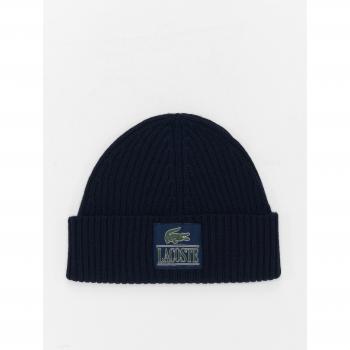 Lacoste Gorro de lana con logo marino