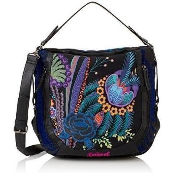Desigual BOLS_MARTETA DREAMLAND - Bolso de hombro de material sintético mujer, color azul, talla 19x34x16 cm
