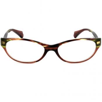 Montura de Gafas Recetadas para Mujer Alyson Magee AMO 006 BROWN GREEN, Armazones Marrones, Lentes de 52 mm