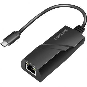 Adaptador de red USB-C a RJ45 LogiLink UA0238A, Gigabit Ethernet 1000 MBit/s