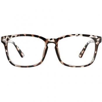 TIJN Blue Light Blocking Glasses Computer Glasses Game Eyewear Non-prescription Eyeglasses Frame with Clear Lenses for Women