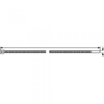 Hellermann bridas-sist.fijacion - Brida estándar t30ll 290x3,5 pa66 na-100