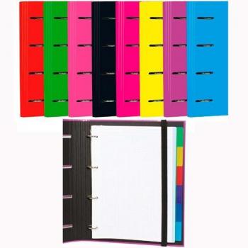 Carpeta de anillas Mariola Carpeblock con recambio de cartón forrado plastificado mate y surtido de colores - 1 unidad