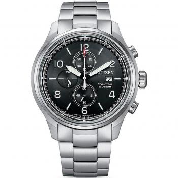 Reloj Cronógrafo Citizen Eco-Drive para Hombres con Correa de Titanio