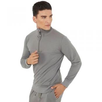 Sudadera de entrenamiento con media cremallera para hombre F-Club gris oscuro L