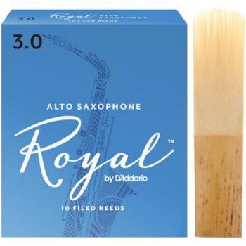 D'Addario Royal Alto Saxophone Reeds Strength 3.0 (10-Pack)