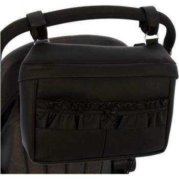 Bolso organizador para coche de paseo Rosy Fuentes - Bolsa multifuncional, diseño elegante, múltiples compartimentos, material resistente al agua, fácil de instalar y quitar, compatible con la mayoría de los coches de paseo
