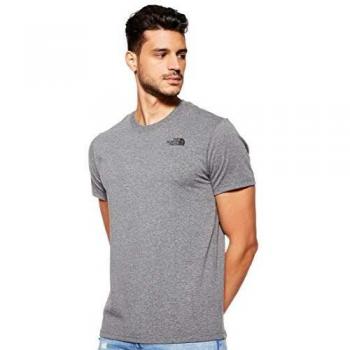 The North Face S/S tee Camiseta Red Box, Hombre, TNF Medium Grey Heather, XS
