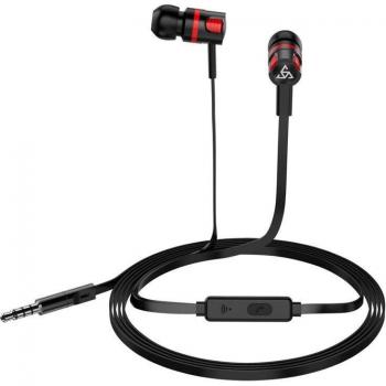 Auriculares Intrauriculares con Cable T2, Sonido de Alta Calidad y Micrófono para Ordenador, Portátil y Teléfono Móvil con Conector de 3.5mm