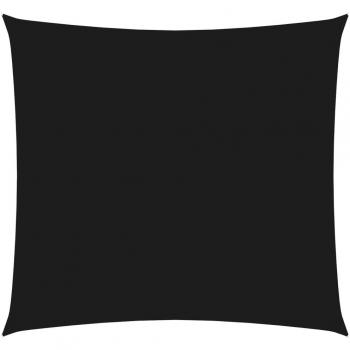 Toldo de vela cuadrado de tela oxford negro 3x3 m