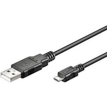 De alta velocidad Micro USB Cable de carga datos cable 0,3 m 0,6 M 1 m 1,8 m 3 m 5 m para teléfono móvil y tablets Samsung Nokia HTC Wiko Kazam Microsoft Alcatel Sony etc. negro negro 180 cm