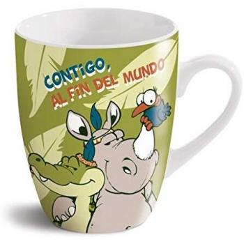 Nici Fancy Mugs Taza de porcelana, 350 milliliters, Multicolor