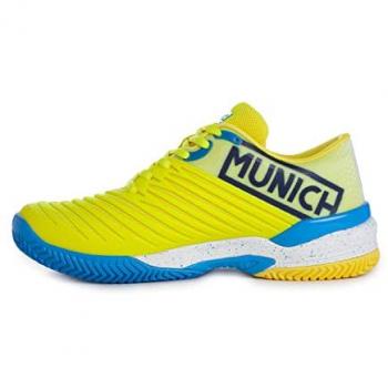 Munich - Zapatillas de pádel unisex Padx Munich, modelo PADX 28, deportivas unisex adulto, color amarillo, talla 40 EU