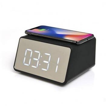 Reloj Despertador Bluetooth Blaupunkt BLP2850 con Cargador Inalámbrico 3W