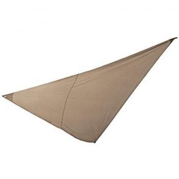 Toldo Solar Triangular 5x5x5m Beige de Poliéster PVC