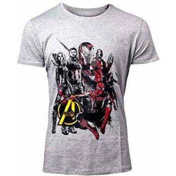 Bioworld EU Marvel Comics Avengers: Infinity War Men's Characters T-Shirt, Large,