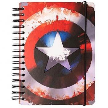ERIK - Cuaderno de notas A5, Bullet Journal Capitán América