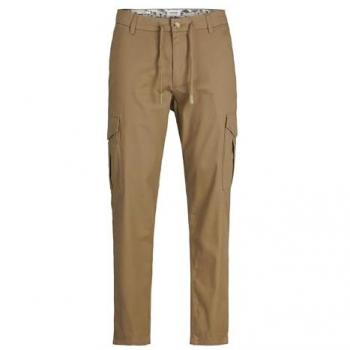 Jack & Jones Men's Slim Fit Cargo Pants, Beige, Size W33 L32