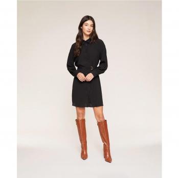 Vestido corto camisero con cinturón de Motivi