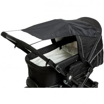 Altabebe Parasol Universal para Poussette Classic, Negro, Protección UV 50+