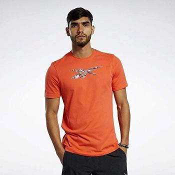 Reebok TS Cotton Graphic tee Q2 Camiseta, Hombre, vivdor, M