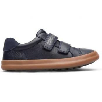 CAMPER Pursuit Sneakers for Girls - Blue, Smooth Leather, Size 27 and Size 9.5