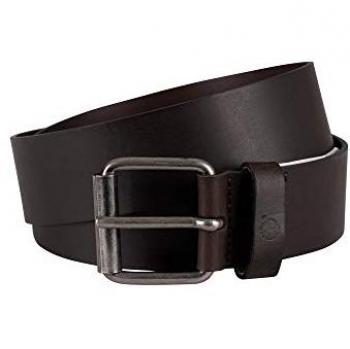 Timberland 40MM Dark Brown Recycled Leather Belt for Men, Size XL