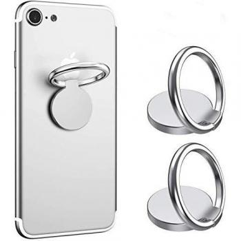 ICHECKEY Agarre del Anillo del Teléfono Celular, 360 ° Titular Ajustable del Anillo de Dedo, Compatible con iPhone iPad Samsung Teléfonos Inteligentes Tableta
