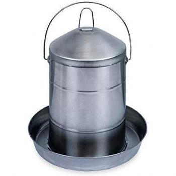 GAUN 62244 Bebedero para Aves Inox, Capacidad 12L