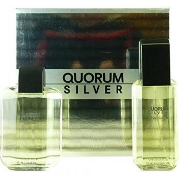 Quorum Silver by Antonio Puig for Men 2 Pc. Gift Set