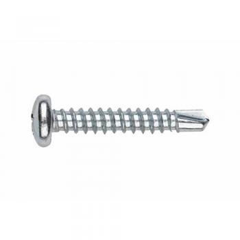 Tornillo autotaladrante DIN-7504-N cincado 4,2 x 19 mm, cabeza alomada, huella PH, set de 175 piezas