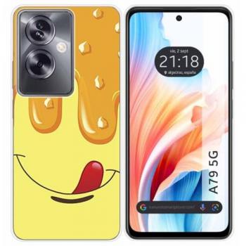 Funda de Silicona para Oppo A79 5G con Diseño de Helado Vainilla y Dibujos