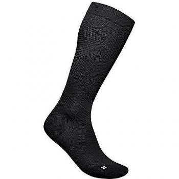 Bauerfeind Men's Ultralight Compression Running Socks - Black, Size 44-46 M