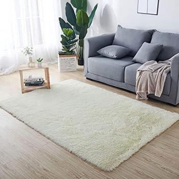 VOFUSHON Alfombras Salon Grandes Pelo Largo Alfombra Habitación Dormitorio Lavables Alfombra de Pelo Largo para salón o Dormitorio, Alfombra esponjosa, Alfombra de Cama