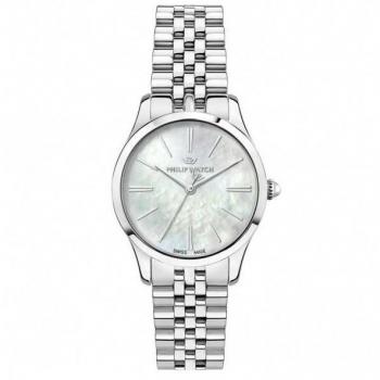 Philip Watch Swiss Made Men's Silver Quartz Watch R8253208517 with 100M Water Resistance
